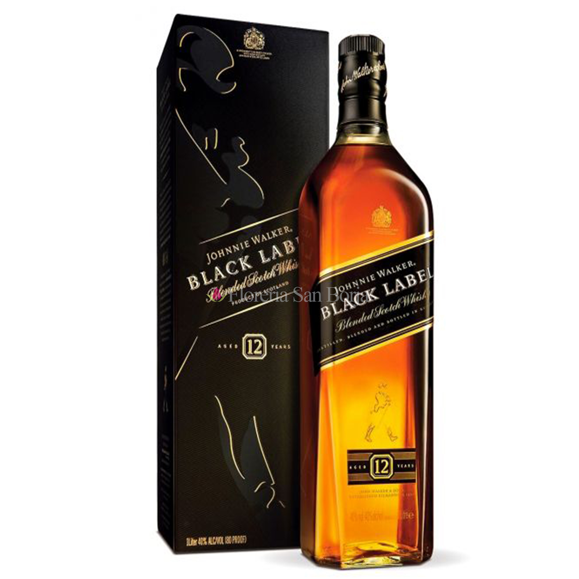 Whisky etiqueta negra 750 ml + 1 lt de gaseosa + hielo